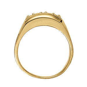 18K White Gold 0.3 ctw Round Diamond 3-Stone Ring