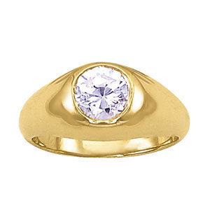14K White Gold 1ct Diamond Solitaire Ring