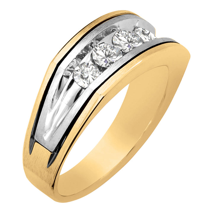 18K White Gold Round Diamond Fashion Ring
