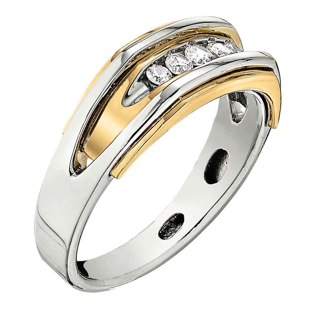 18K White Gold Multi-Diamond Fashion Ring
