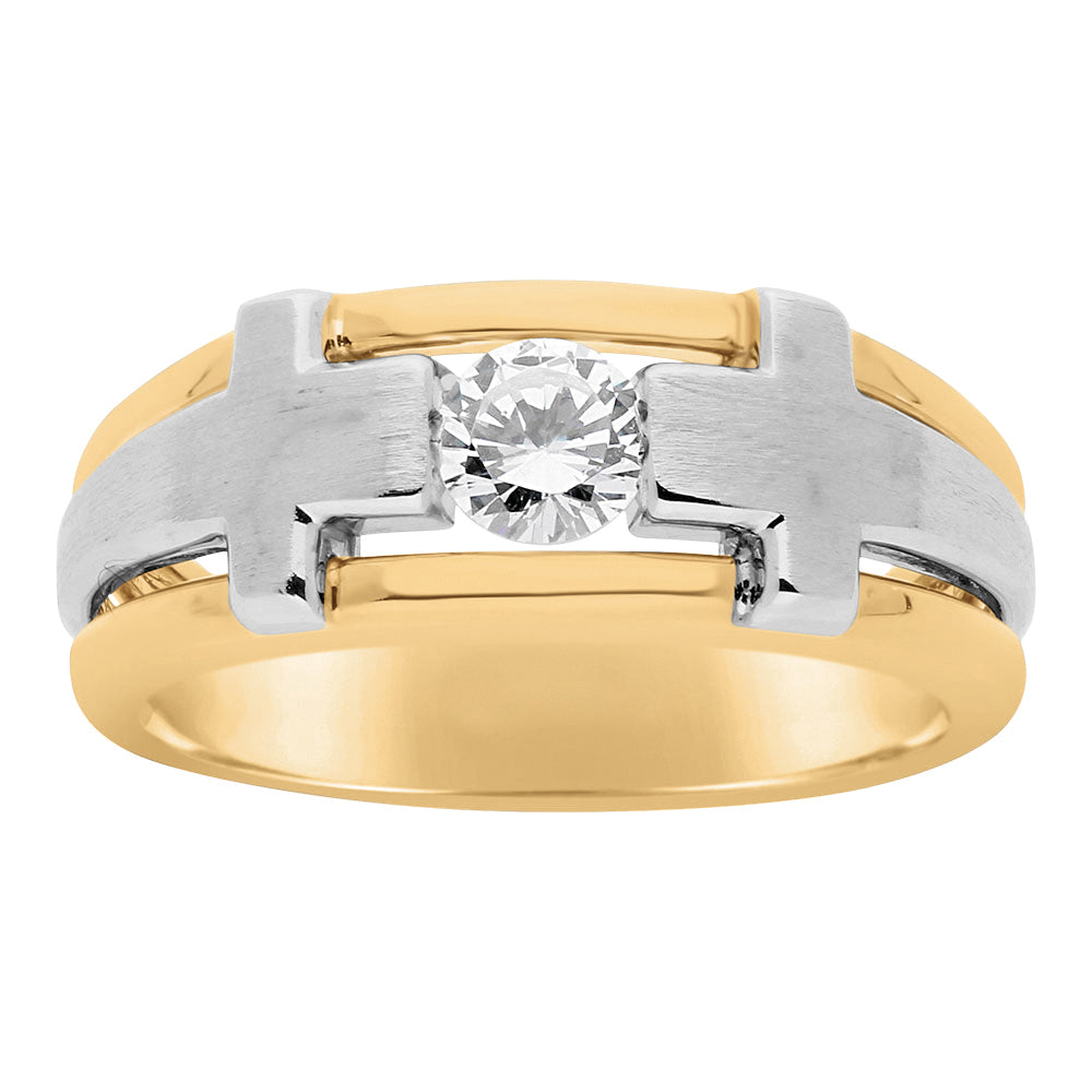 18K White Gold Round Diamond Solitaire Ring