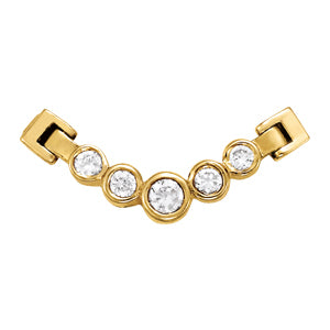 14K White Gold Round Diamond Fashion Pendant