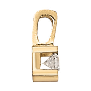 14K White Gold 1ct Round Diamond Pendant Necklace