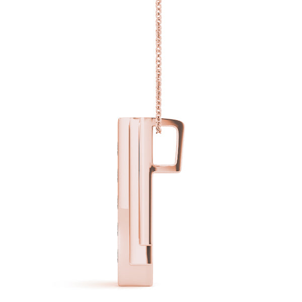 14K Rose Gold 1/2 CT Diamond Fashion Pendant