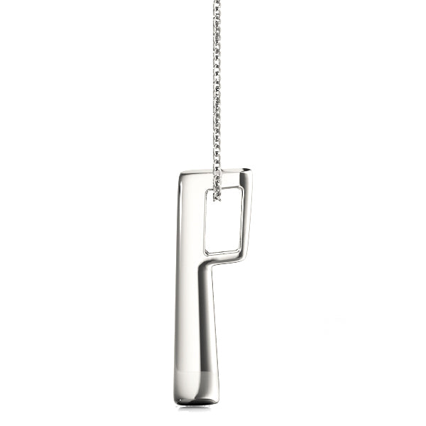 Platinum 1 ct Round Diamond Three Stone Pendant