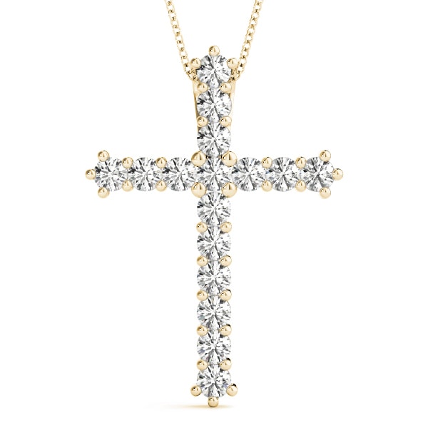 18K Yellow Gold 1 ct tw Fashion Diamond Pendant