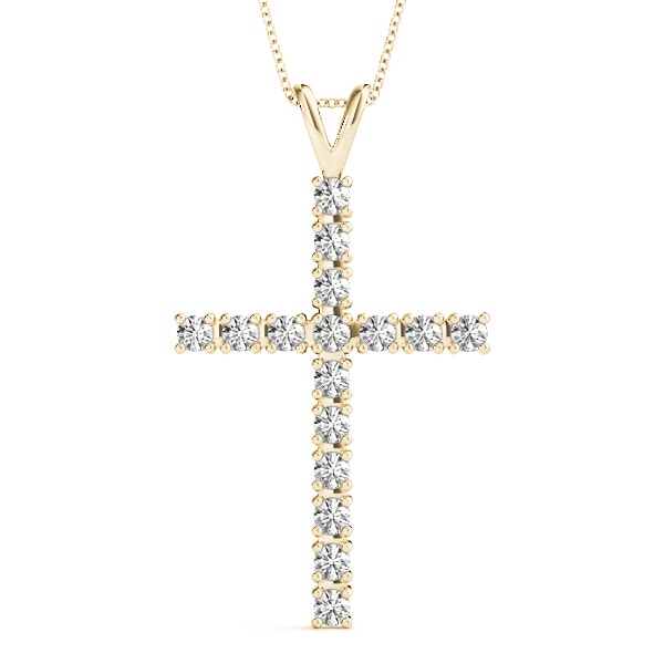 18K Yellow Gold 1/2 ct tw Fashion Diamond Pendant
