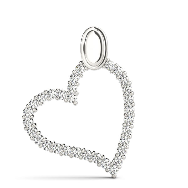 Platinum 1 CT Diamond Fashion Pendant Necklace
