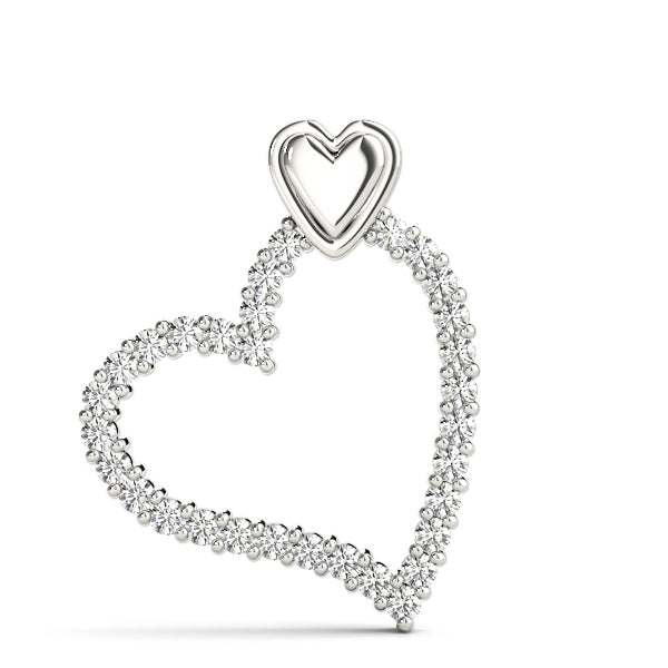 18K White Gold Multi-Diamond Fashion Pendant