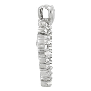 18K White Gold Multi-Diamond Fashion Pendant