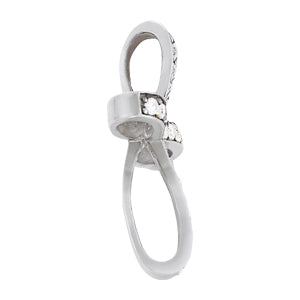18K White Gold Round Diamond Fashion Pendant