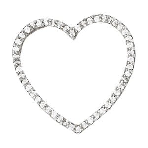 14K White Gold Multi-Diamond Fashion Pendant