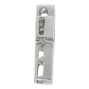 Platinum White Diamond Fashion Cross Pendant