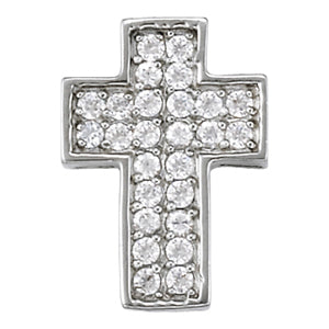 14K White Gold Diamond Fashion Pendant