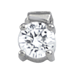 Platinum 1 ct Diamond Solitaire Pendant