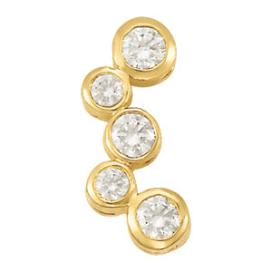 18K White Gold 1 CT Diamond Fashion Pendant