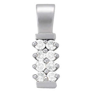 Platinum White Diamond Fashion Pendant
