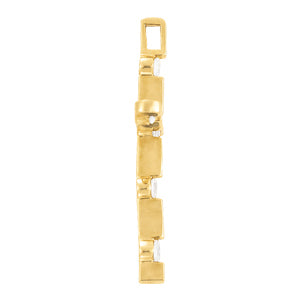 18K White Gold Round Diamond Fashion Pendant
