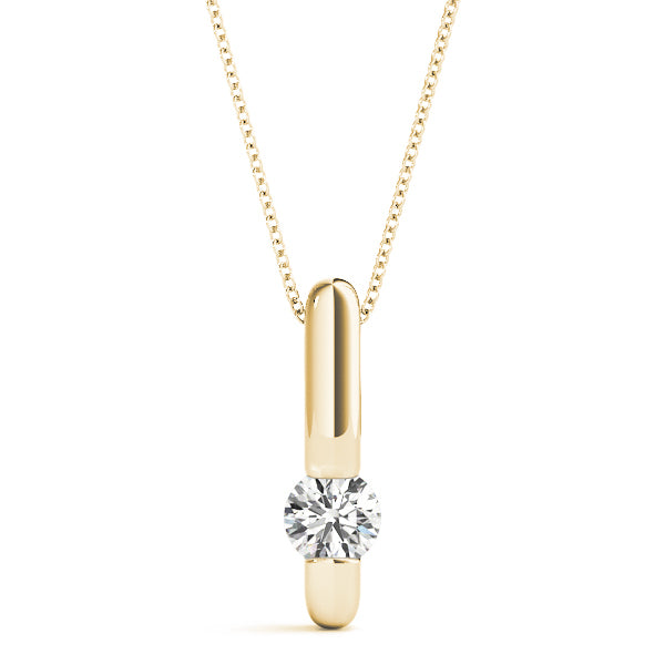 18K Yellow Gold 0.5 ct Diamond Pendant