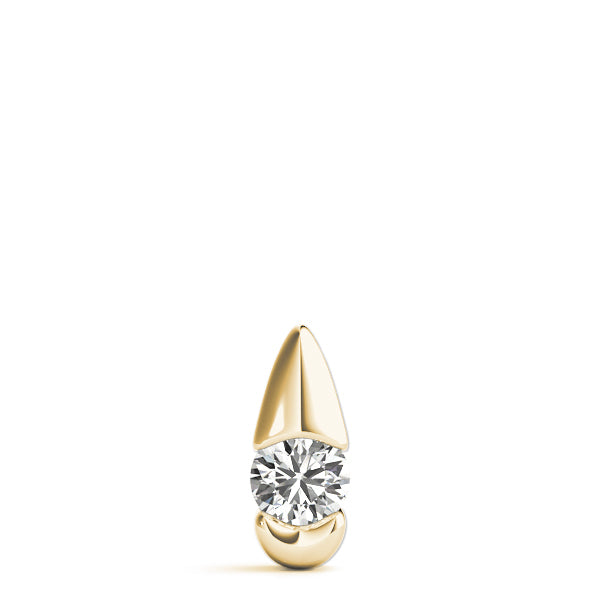 18K Yellow Gold 0.5 ct Diamond Solitaire Pendant