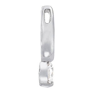 Platinum 1/2 CT Round Diamond Solitaire Pendant