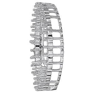 Platinum 1ctw Round Diamond Circle Pendant