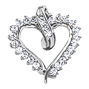18K White Gold Diamond Fashion Pendant