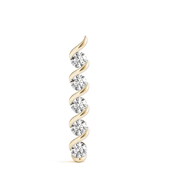 18K Yellow Gold 1 ct tw Fashion Diamond Pendant