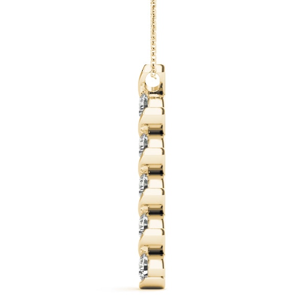 18K Yellow Gold 1 ct tw Fashion Diamond Pendant