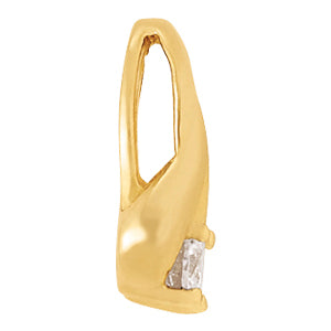 Platinum 1/3 CT Round Diamond Solitaire Pendant