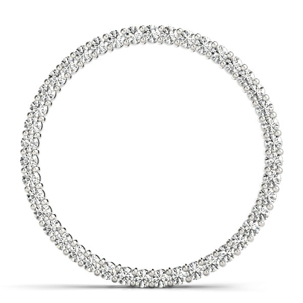 Platinum Diamond Circle Fashion Pendant