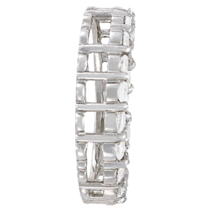 Platinum Diamond Circle Pendant 1 ctw