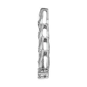 18K White Gold 1 ct Diamond Journey Pendant