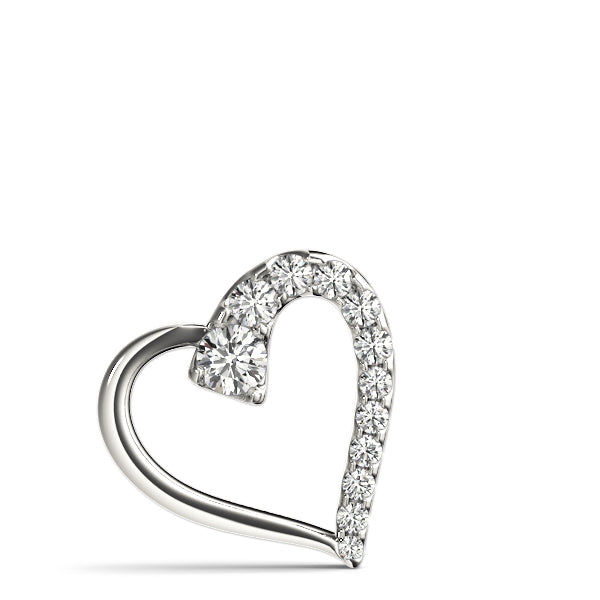 18K White Gold 1 CT Diamond Fashion Pendant