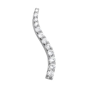 14K White Gold 1 ct tw Fashion Diamond Pendant