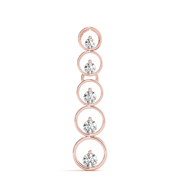 18K Rose Gold 1 ct tw Fashion Diamond Pendant