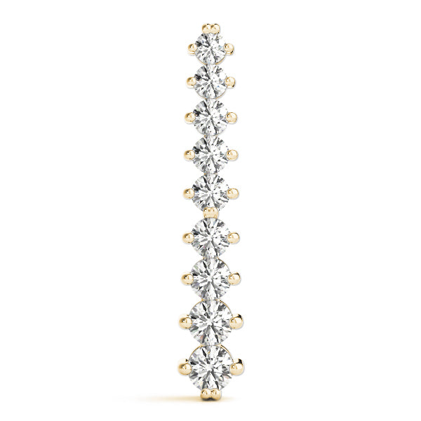 18K Yellow Gold Diamond Journey Pendant