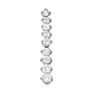 Platinum Diamond Journey Pendant 0.23 CT