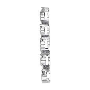 14K White Gold Diamond Journey Pendant