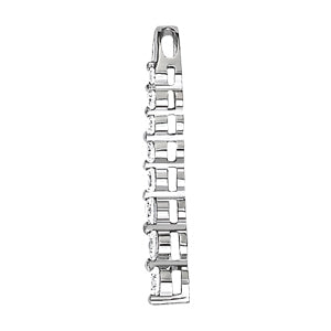 Platinum White Diamond Journey Pendant