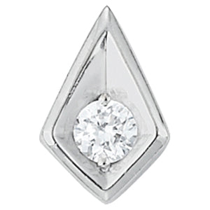 1/2 CT Platinum Round Diamond Solitaire Pendant