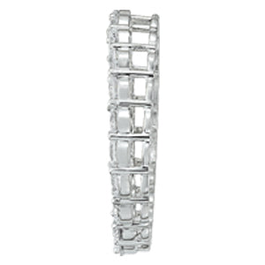 14K White Gold Diamond Circle Pendant - 2 ctw