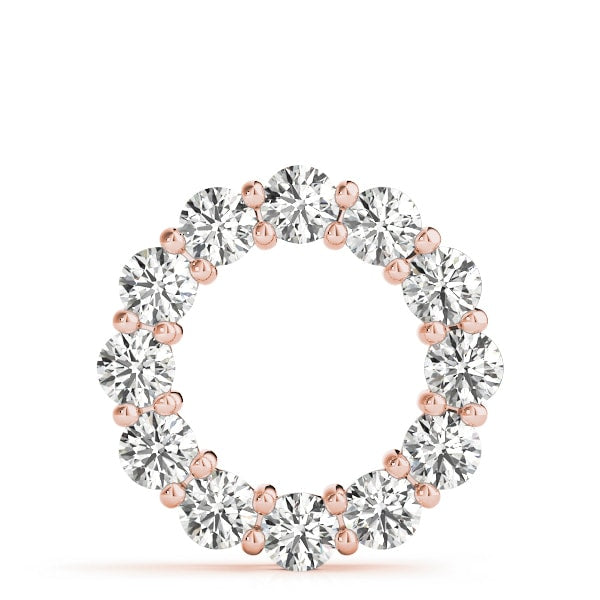 14K Rose Gold 3 ct tw Fashion Diamond Pendant