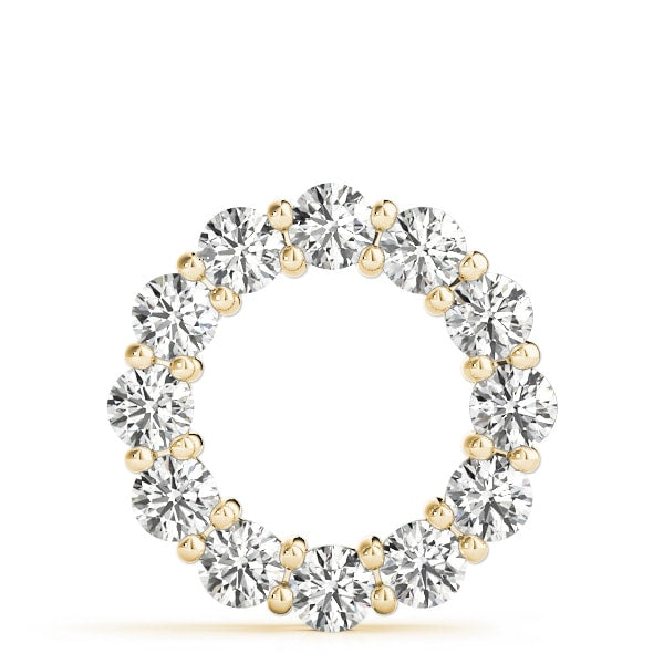 18K Yellow Gold 3 ct tw Fashion Diamond Pendant