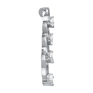 Platinum Diamond Journey Pendant 1 CT Total