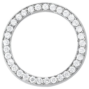 Platinum 1 CT Diamond Circle Fashion Pendant