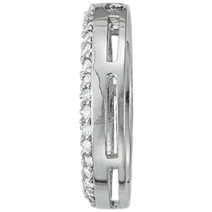 Platinum 1 CT Multi-Diamond Circle Pendant