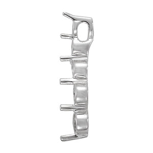 18K White Gold 1 ct Diamond Journey Pendant