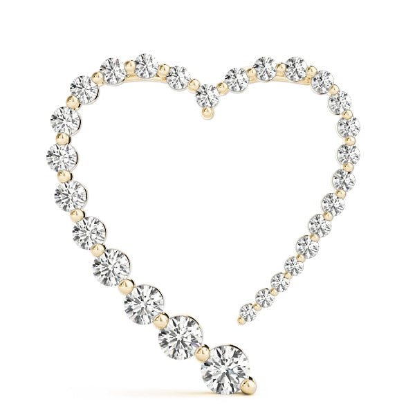14K Yellow Gold 1 ct tw Fashion Diamond Pendant