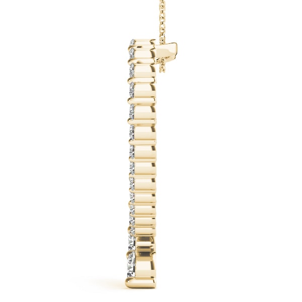 18K Yellow Gold 1 ct tw Fashion Diamond Pendant